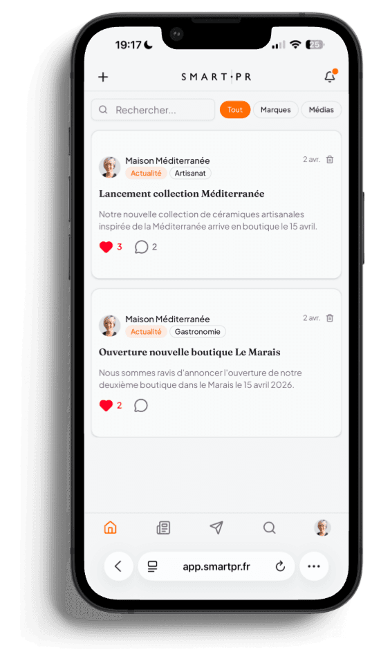 Application SMART PR